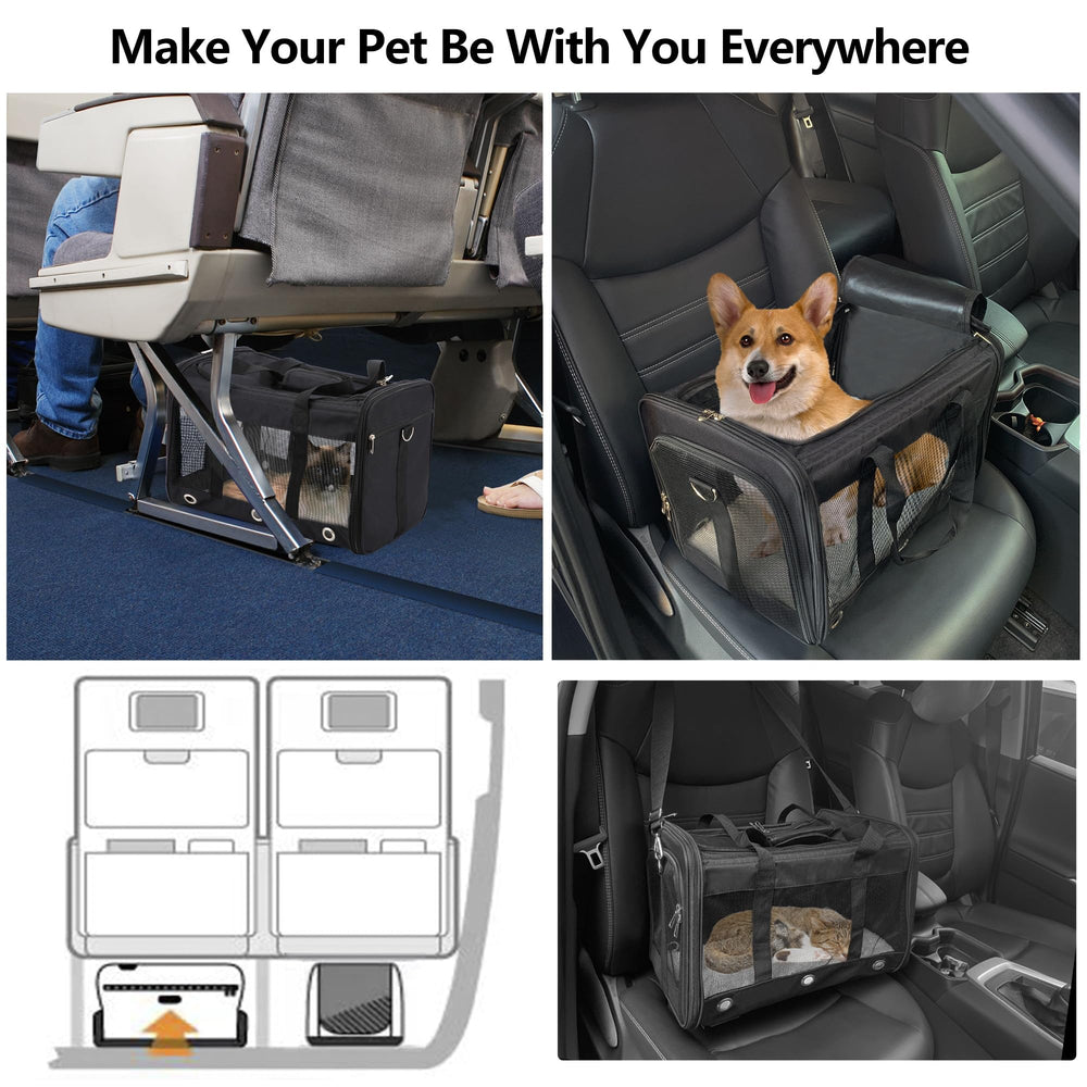SWUVVI carrier front pocket—quick access to treats and small accessories.
