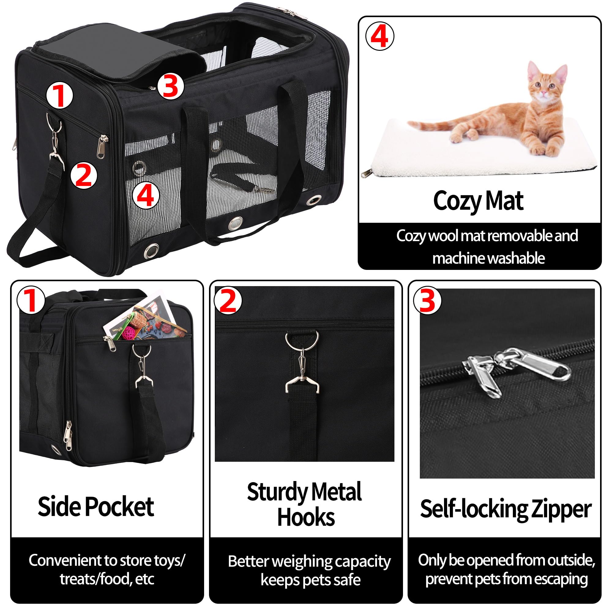 SWUVVI carrier with adjustable shoulder strap—comfortable carrying for long trips.