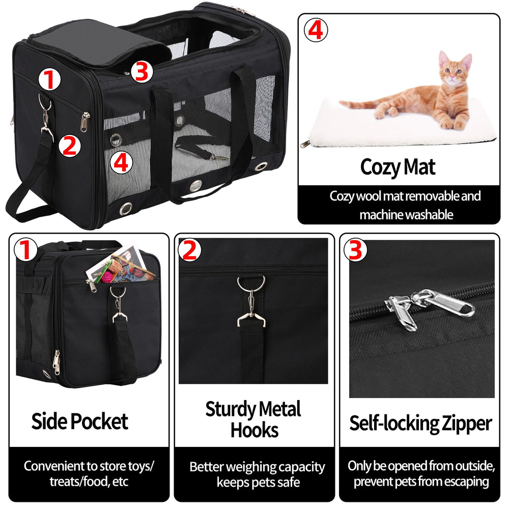 SWUVVI carrier with adjustable shoulder strap—comfortable carrying for long trips.