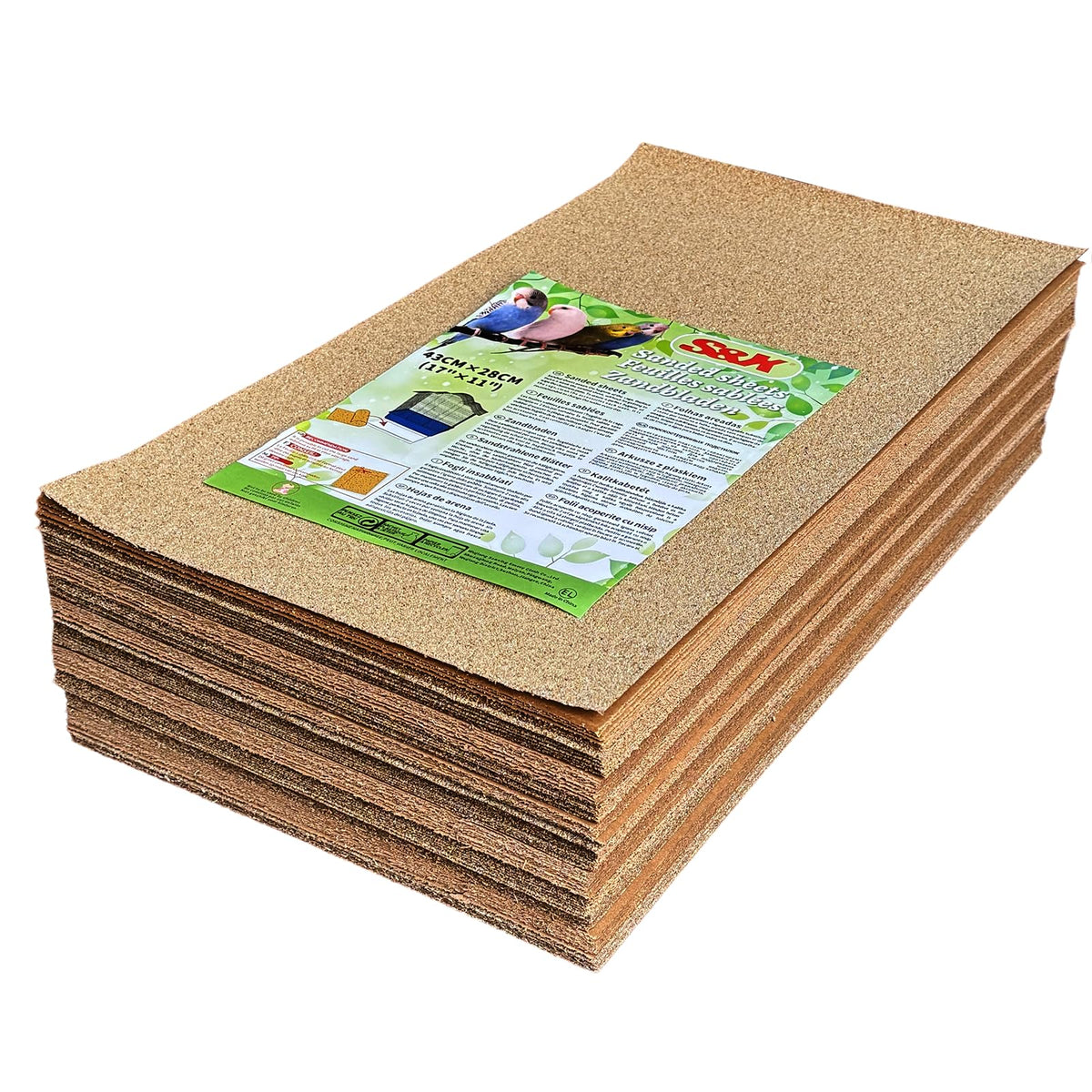 S&X bird cage liner 120-pack ready for quick setup and tidy cages.