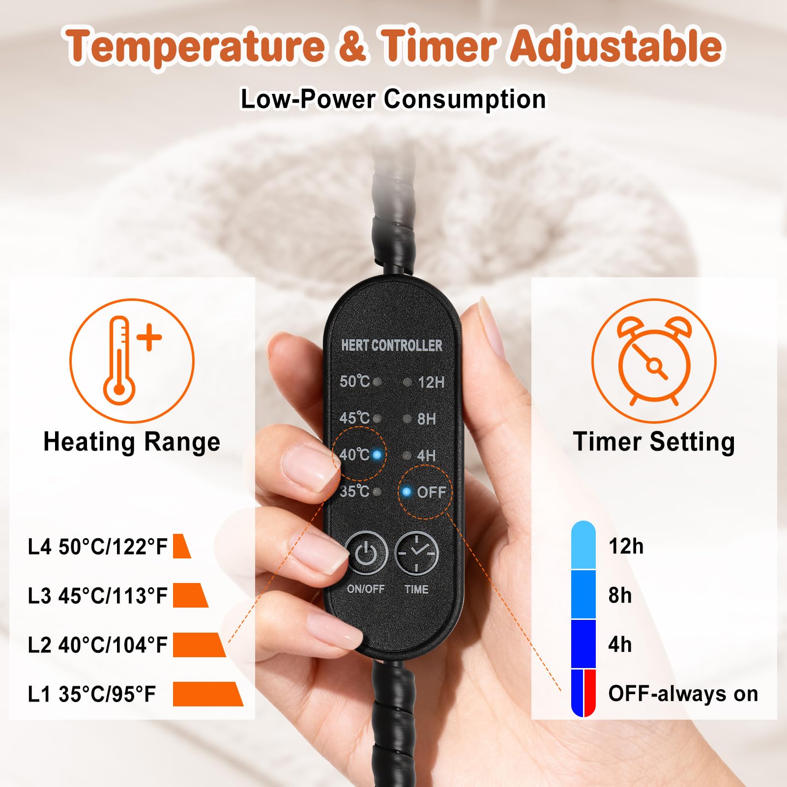 SXBSXB heated cat bed USB pad saves energy and travels well with portable power.