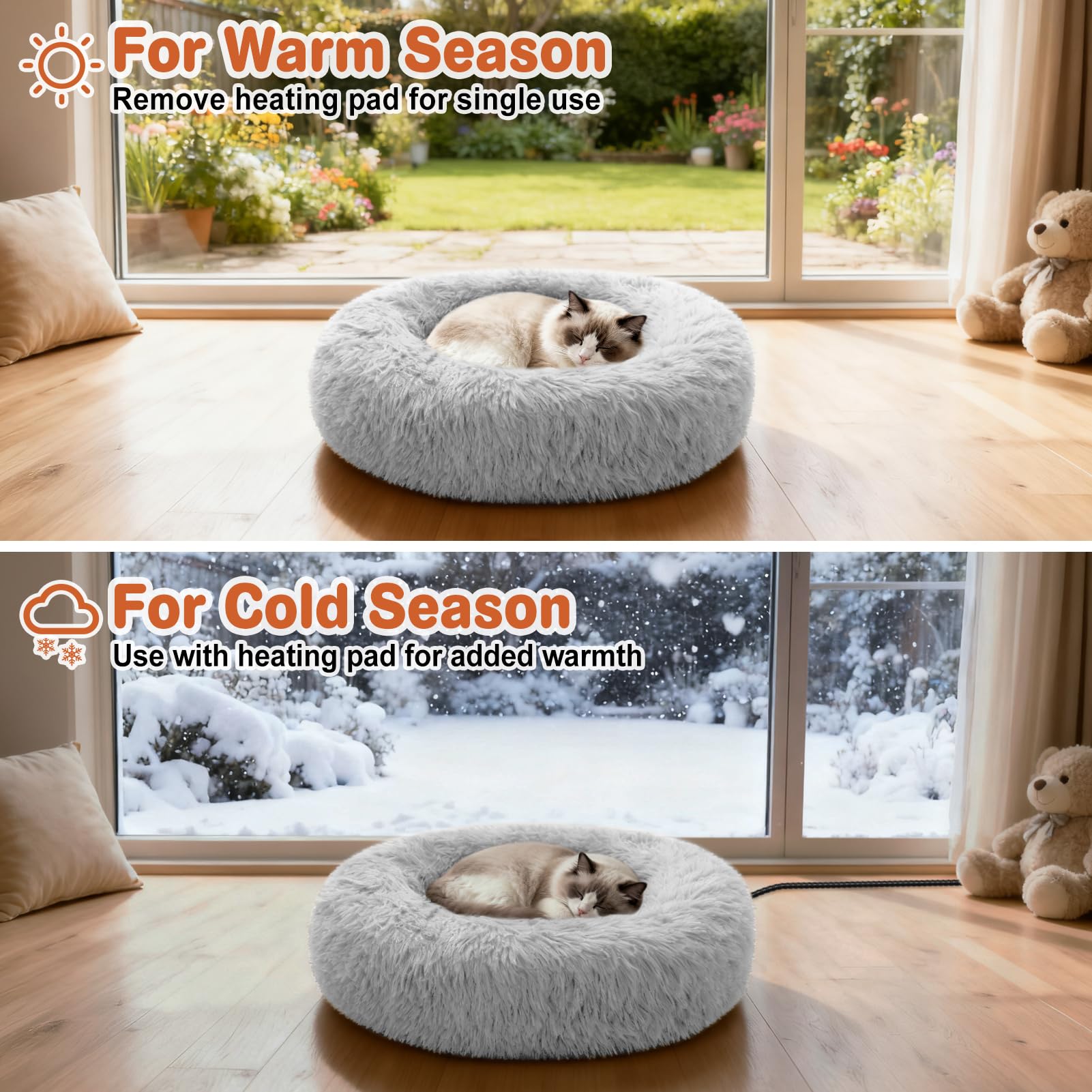 SXBSXB removable washable cover keeps bed plush and fresh between washes.