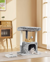 SYANDLVY cat tree sturdy base plates provide stable support.
