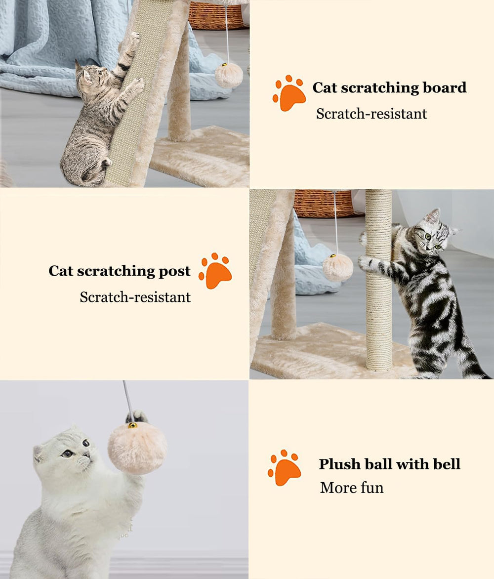 SYANDLVY sisal board scratch beige encourages stretching and play