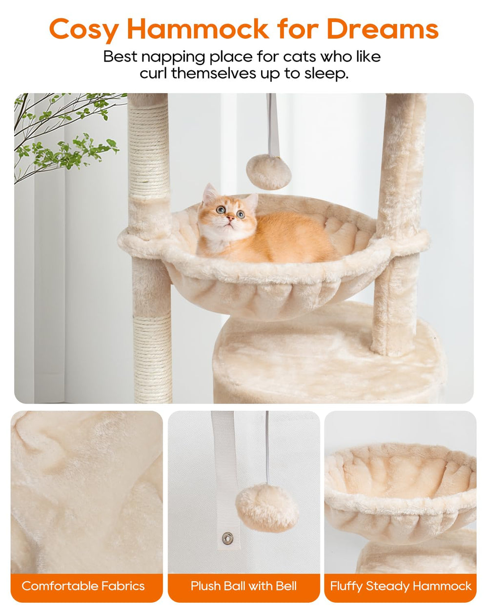 SYANDLVY cat cave provides a warm hideaway for relaxed play and naps.