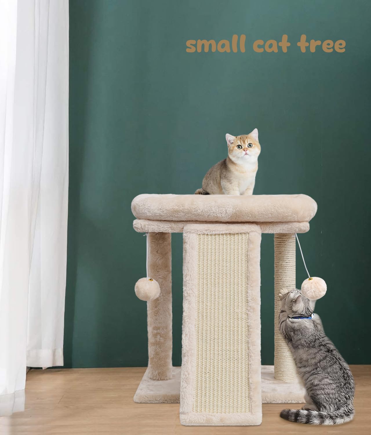 SYANDLVY cat tree kitten gift beige creates a cozy gift for kittens