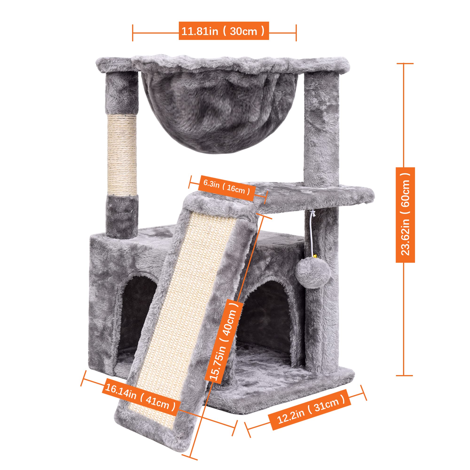 SYANDLVY cat tree sisal post scratching helps protect furniture while exercising claws.