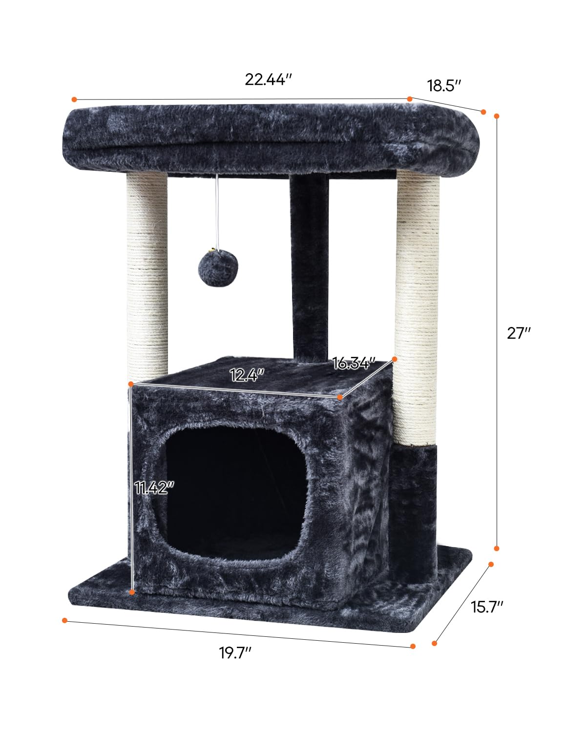 SYANDLVY Smoky sisal posts help protect furniture from cat claws
