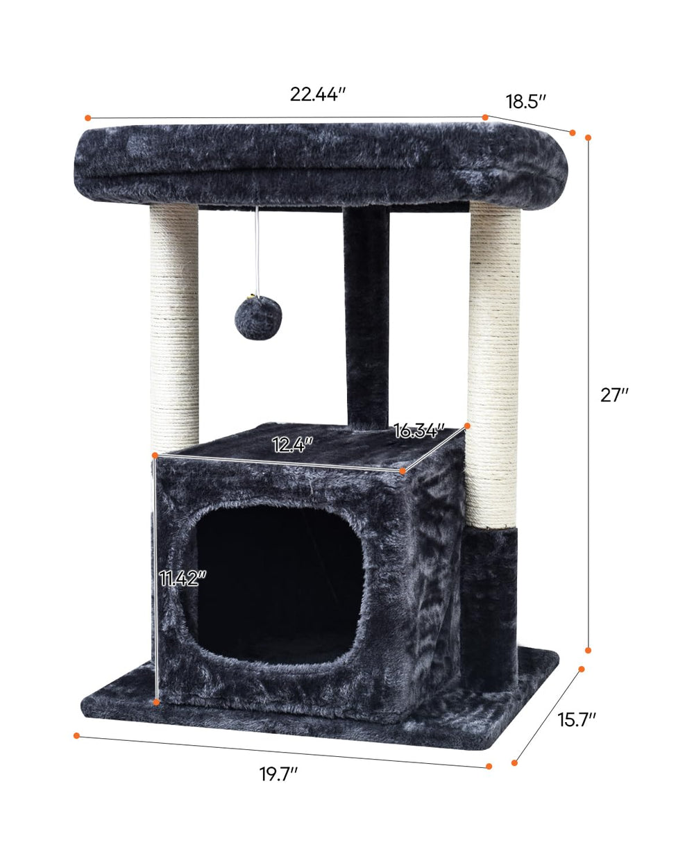 SYANDLVY Smoky sisal posts help protect furniture from cat claws