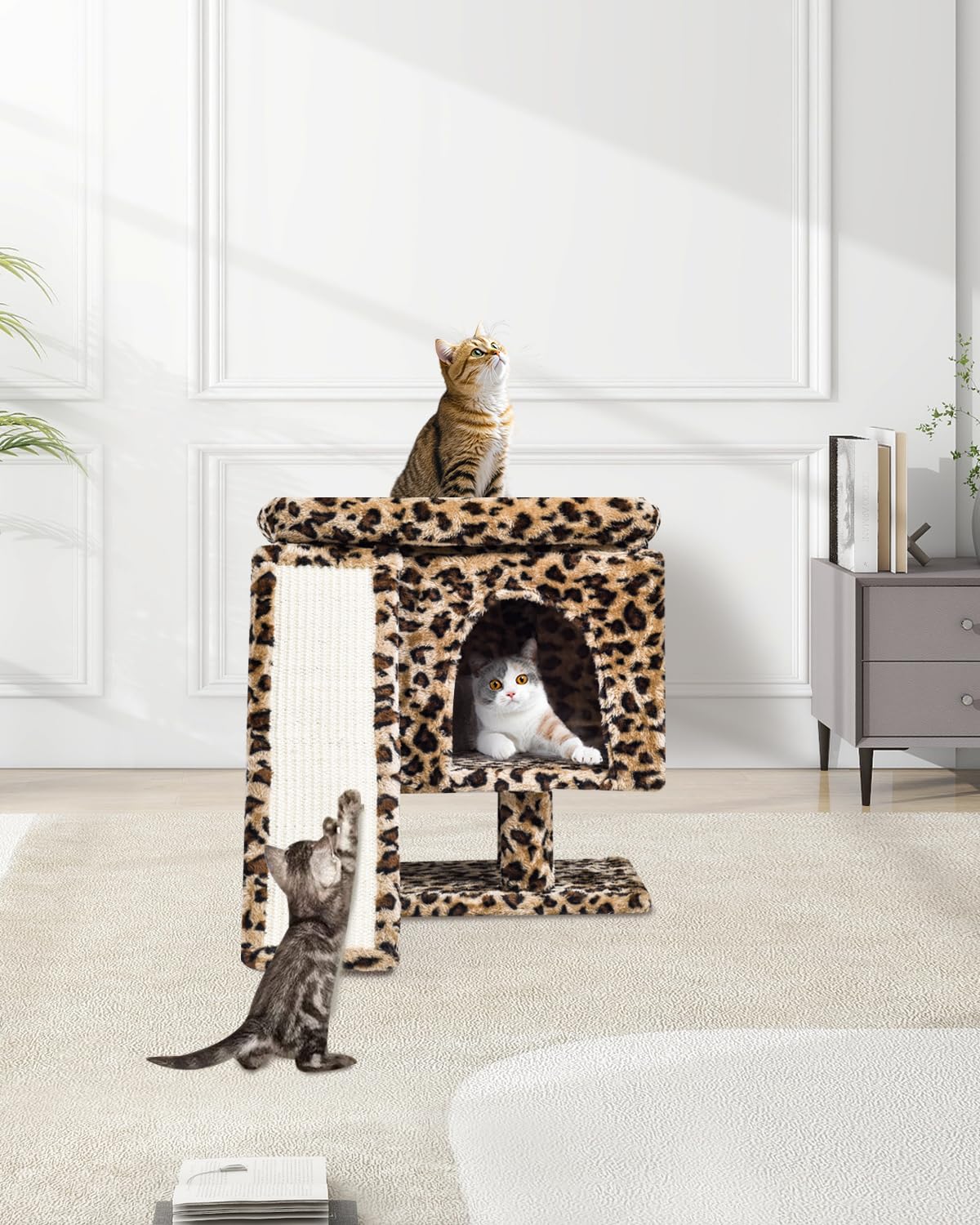 SYANDLVY cat-tree sturdiness-base-plates provide stable support