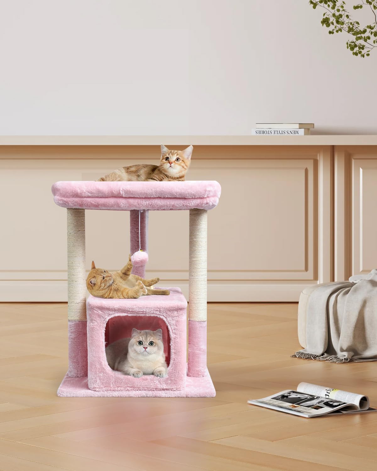 SYANDLVY kitten condo and cat cave offers a private hideaway.