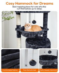 SYANDLVY cat tree basket lounger provides warm, comfortable kitten naps.