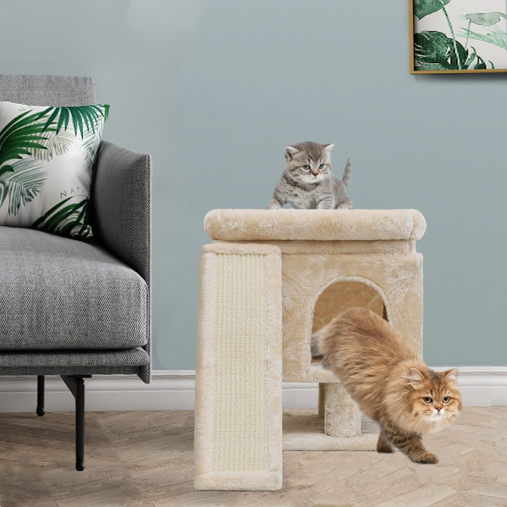 SYANDLVY cozy cave provides a retreat for cats to rest.