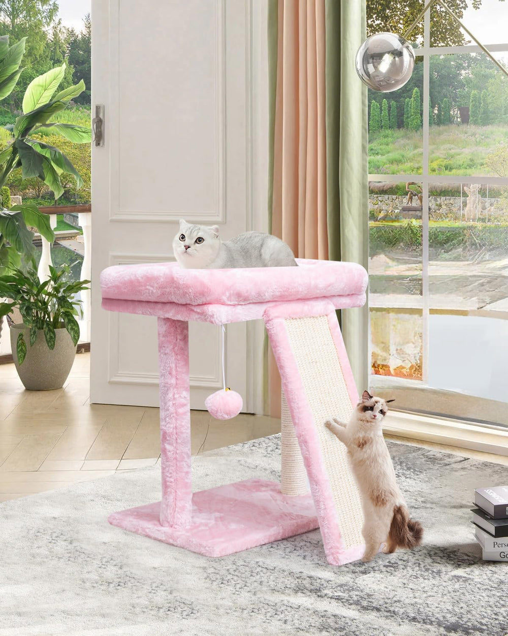 SYANDLVY compact cat tree fits small spaces for urban homes