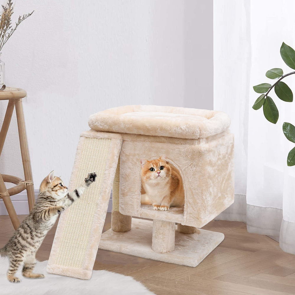 SYANDLVY compact dimensions fit in apartments for space-saving cat furniture.