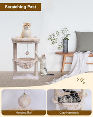 SYANDLVY small cat tree hanging ball for interactive play and exercise.