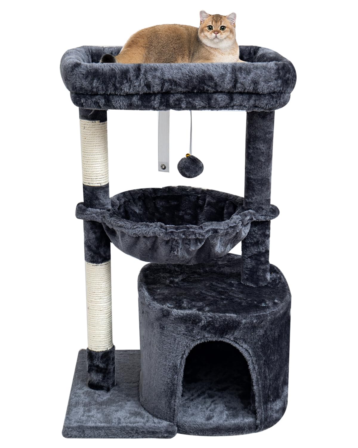 SYANDLVY small cat tree top perch for indoor cats offers cozy perching and a view.