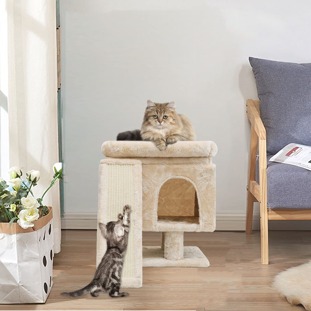 SYANDLVY skin-friendly plush covering keeps cats warm and comfortable.