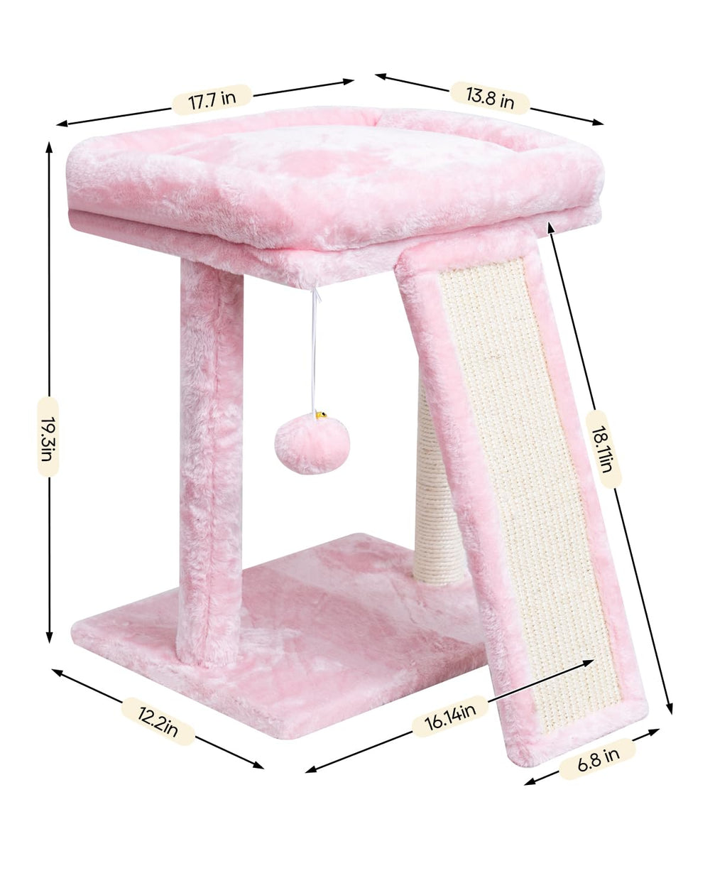 SYANDLVY scratching sisal post provides safe scratching and exercise