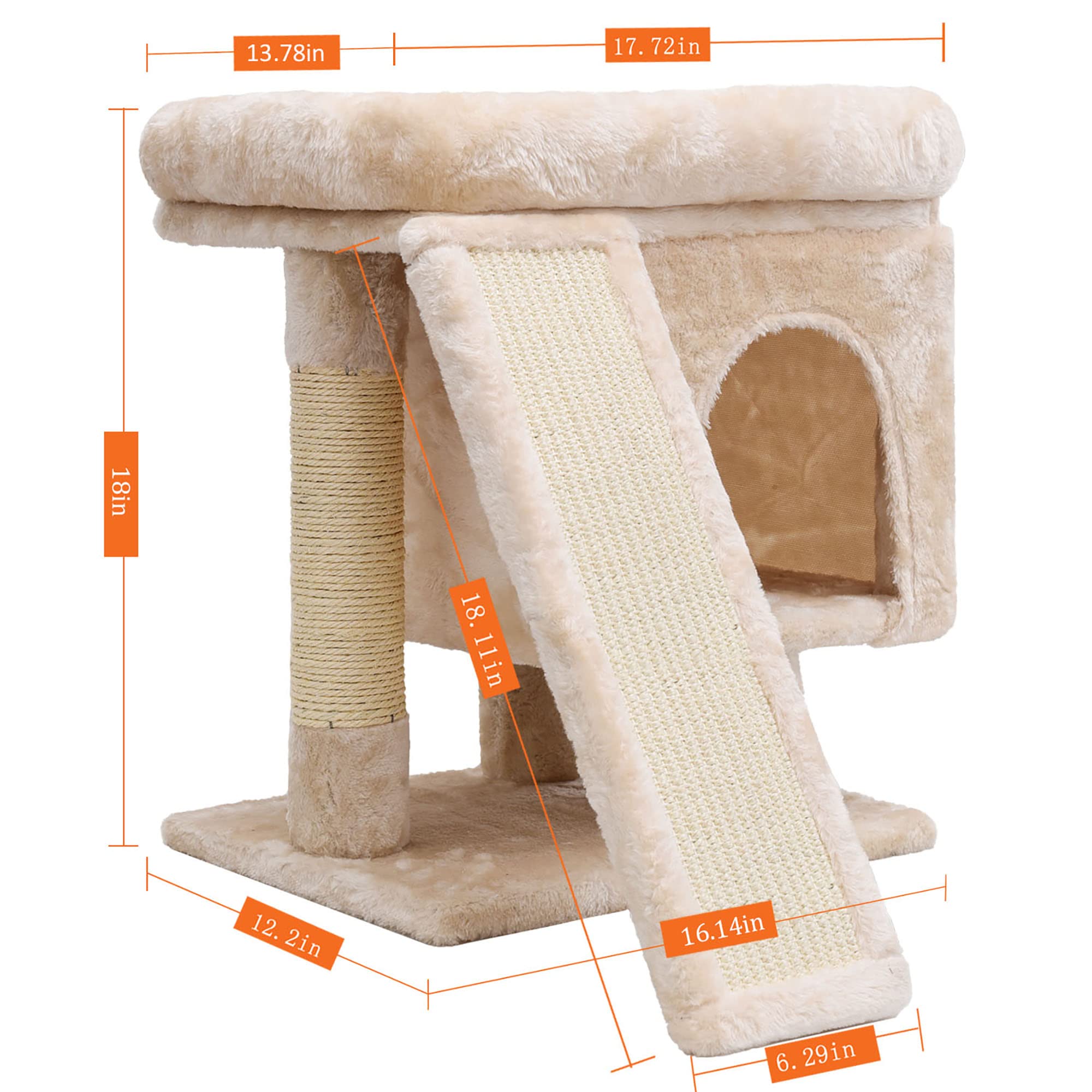 SYANDLVY cat tree base demonstrates stability with reinforced plates for safe climbing.