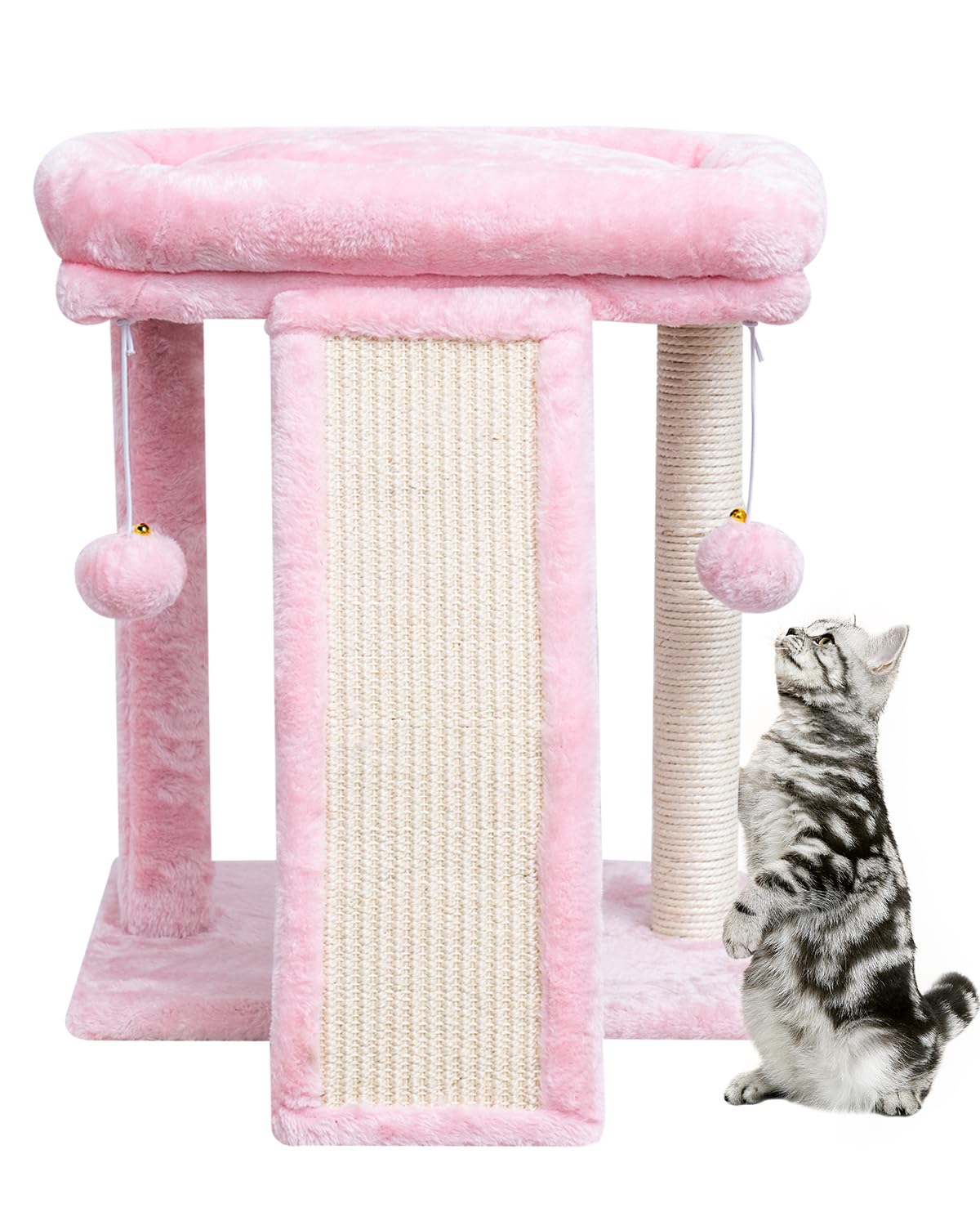 SYANDLVY small cat tree top perch with plush hairs for comfy lounging