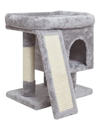 SYANDLVY small cat tree top perch plush lounging spot