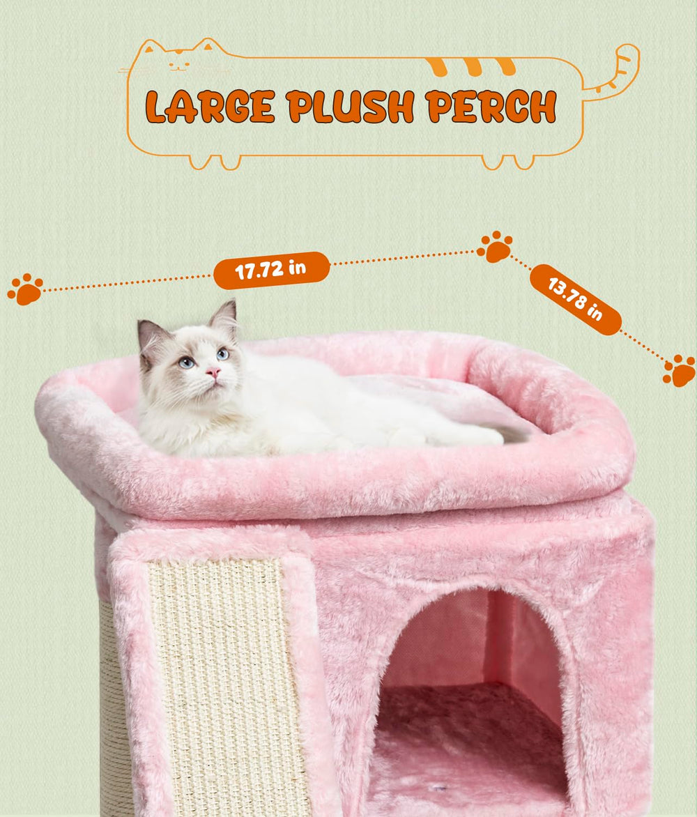 SYANDLVY cat furniture with strong base plates stays stable during jumps.