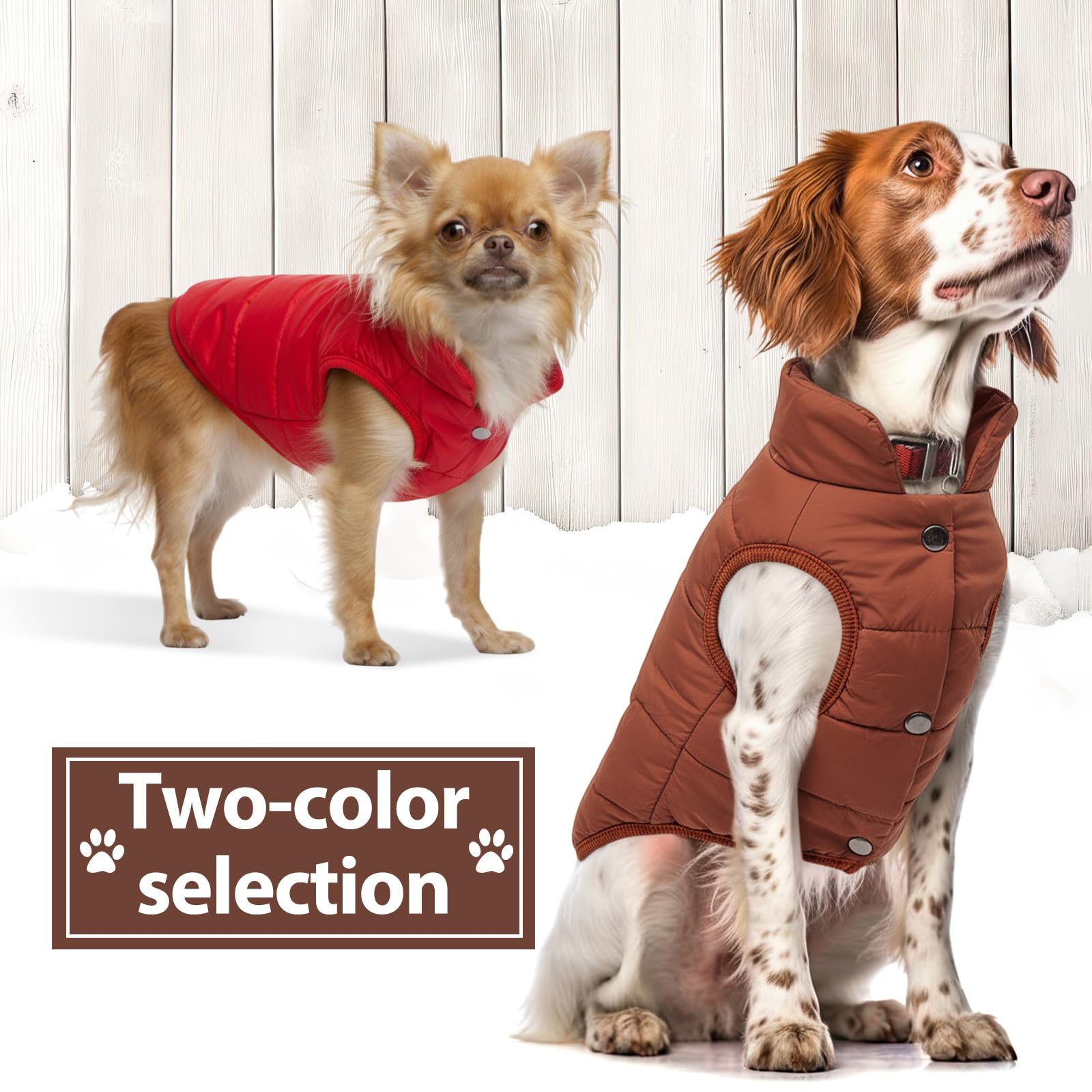 Syhood dog jacket measurement guide image helps choose the right size