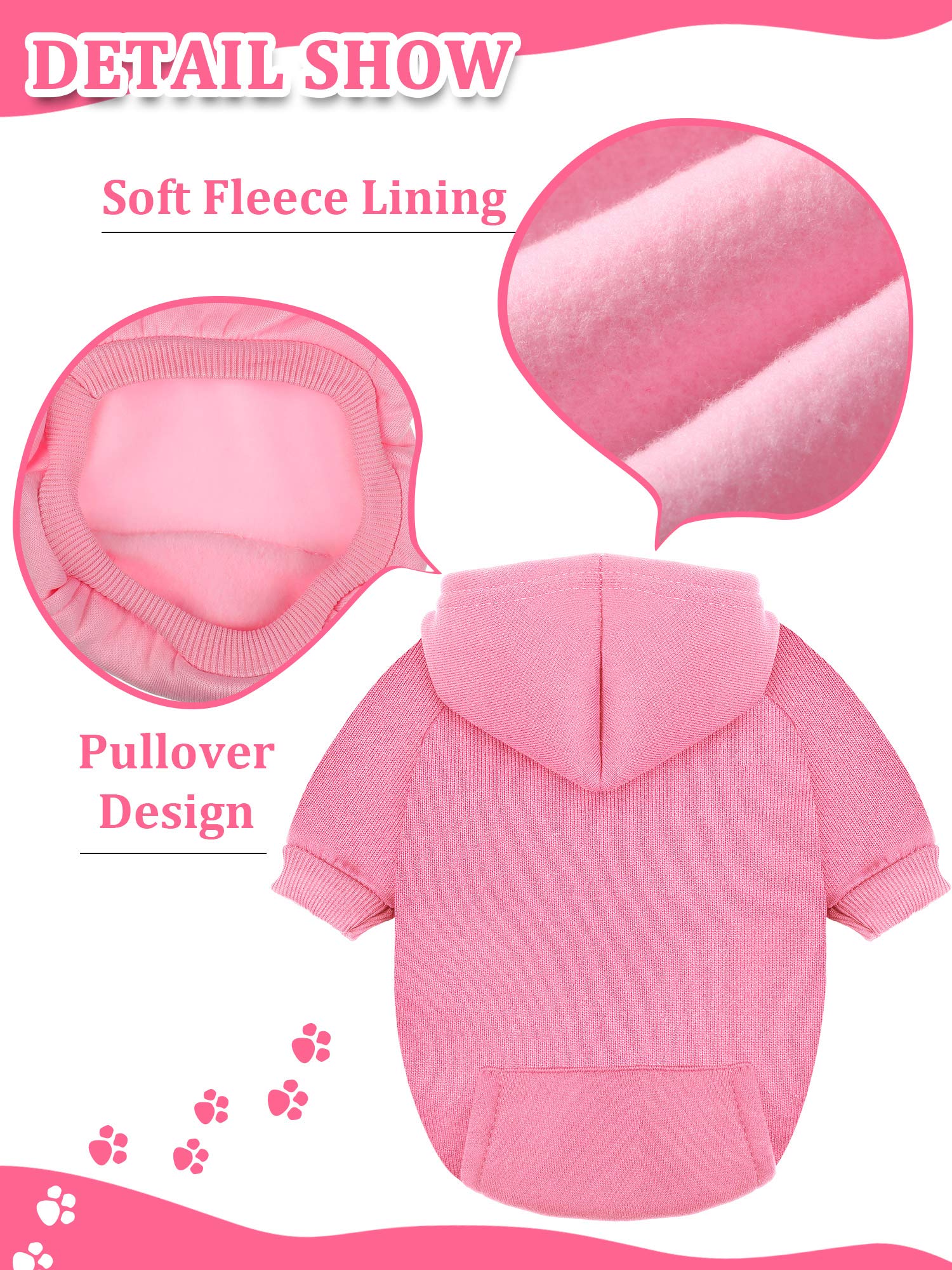 Syhood dog sweater with pocket red practical warmth and handy storage.