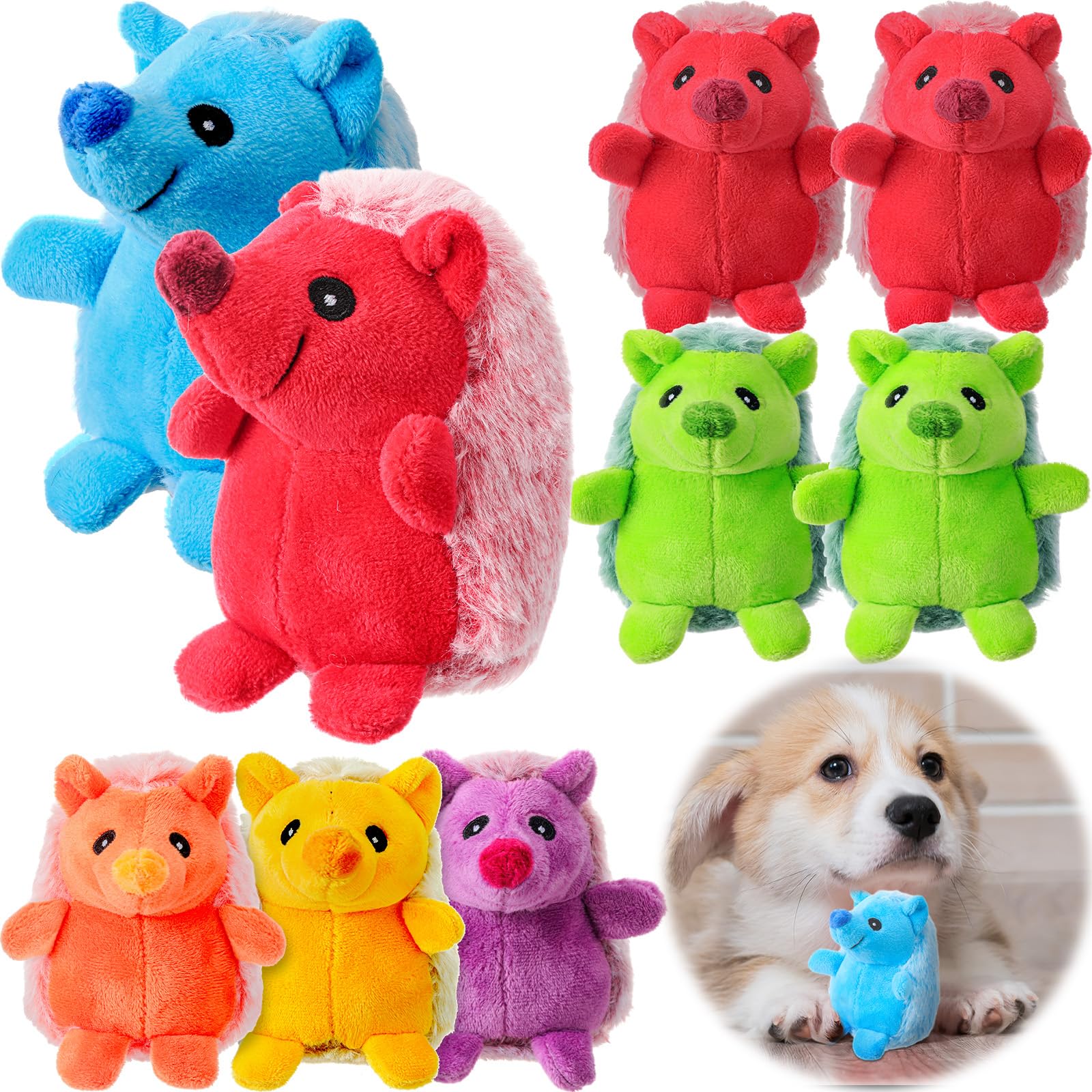 Syhood mini pet hedgehog toy pack, vibrant set for engaging play sessions.