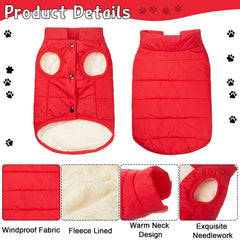 Syhood two-layer fleece dog coat inside view, cozy warmth with lightweight feel.