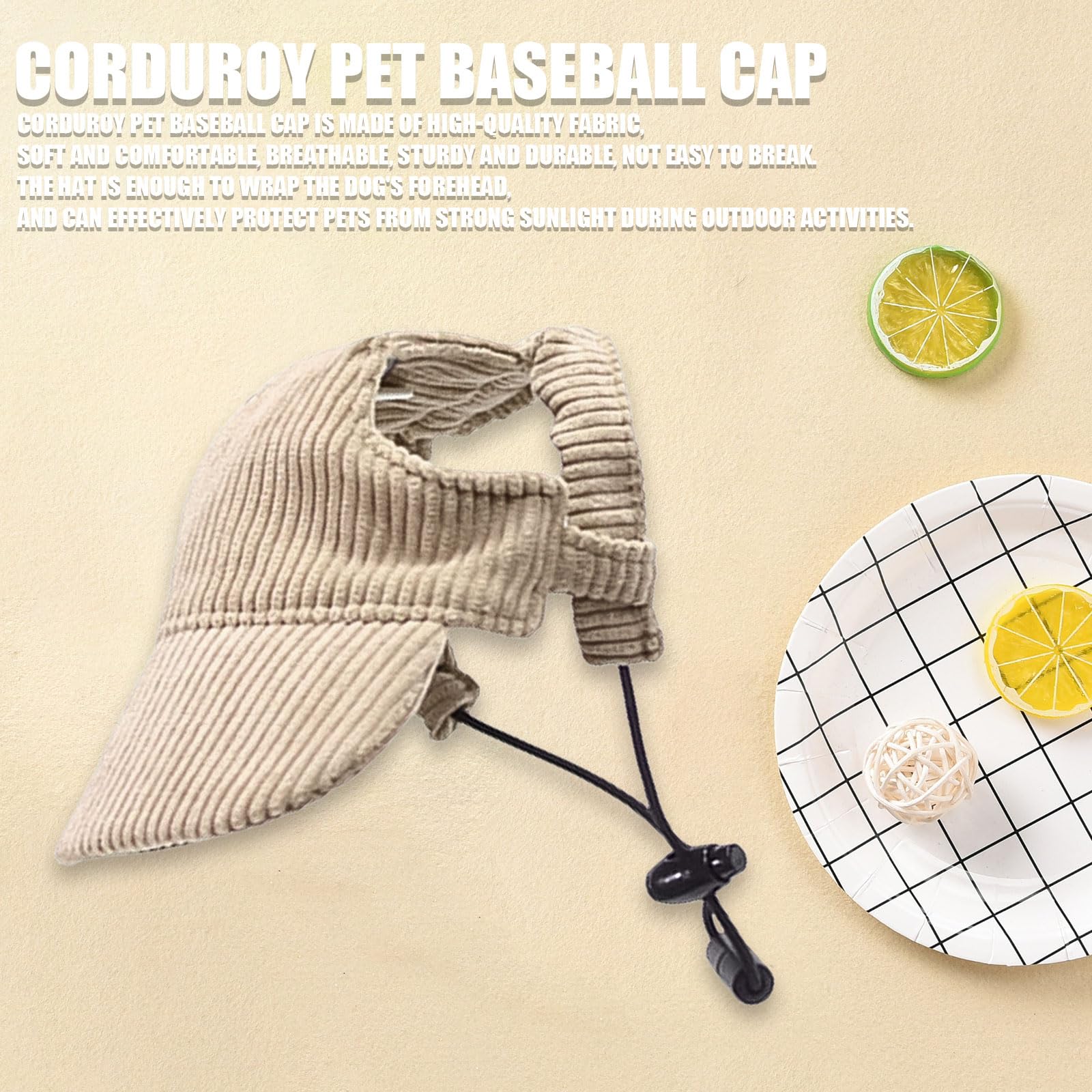 Symphonyw corduroy sun hat texture feels soft and breathable.