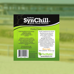 SynChill amber gel container demonstrates a palatable taste to support calm training