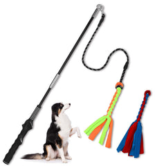 SYOOY Flirt Pole with ergonomic silicone handle for comfortable training sessions.