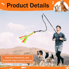 SYOOY Flirt Pole stainless steel shaft enables smooth outdoor training sessions.