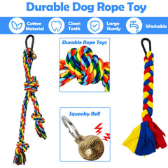 SYOOOY tether dog toy with bells to attract attention and encourage chewing.