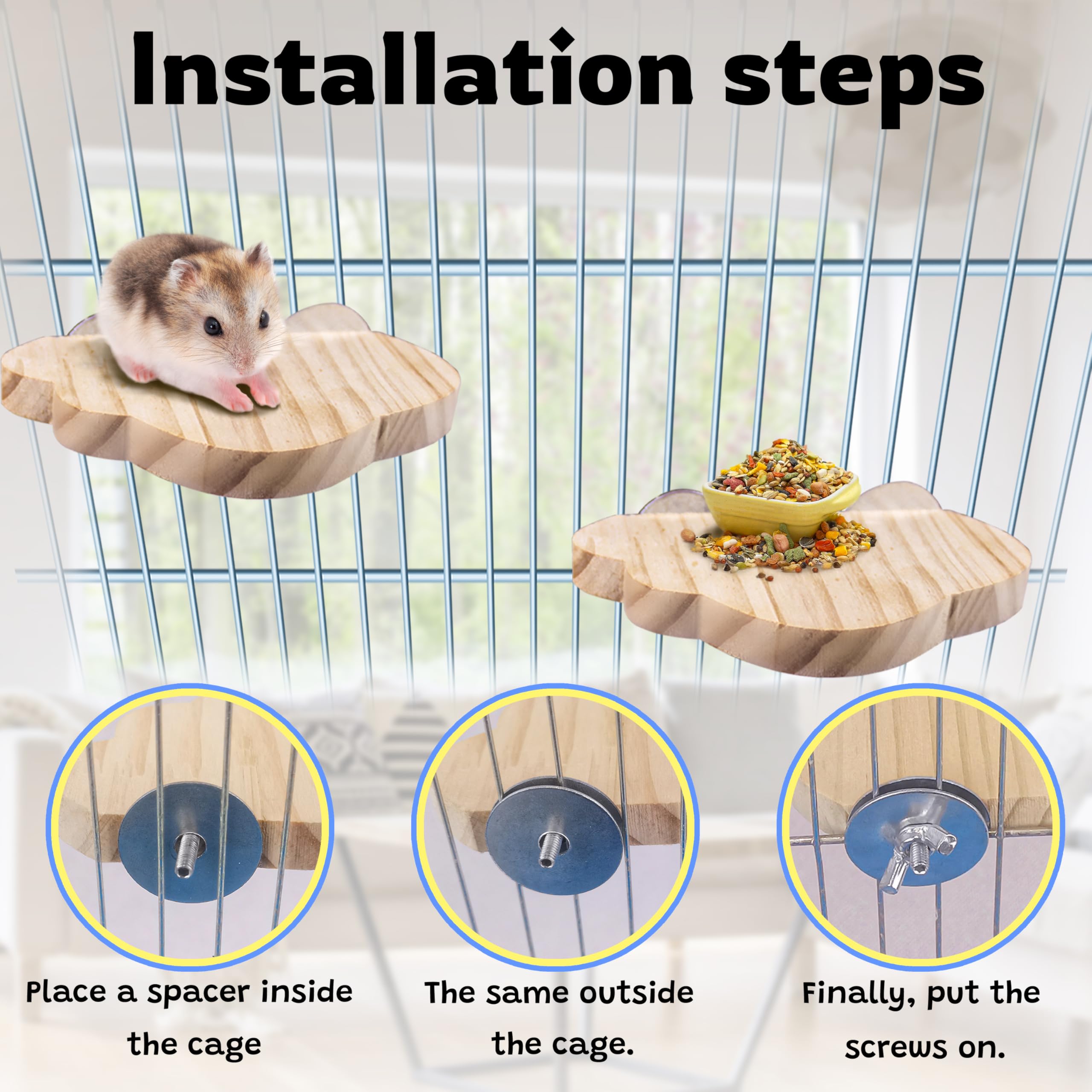 Sysmashing bird and small animal bridge: versatile accessory encouraging activity and social play.