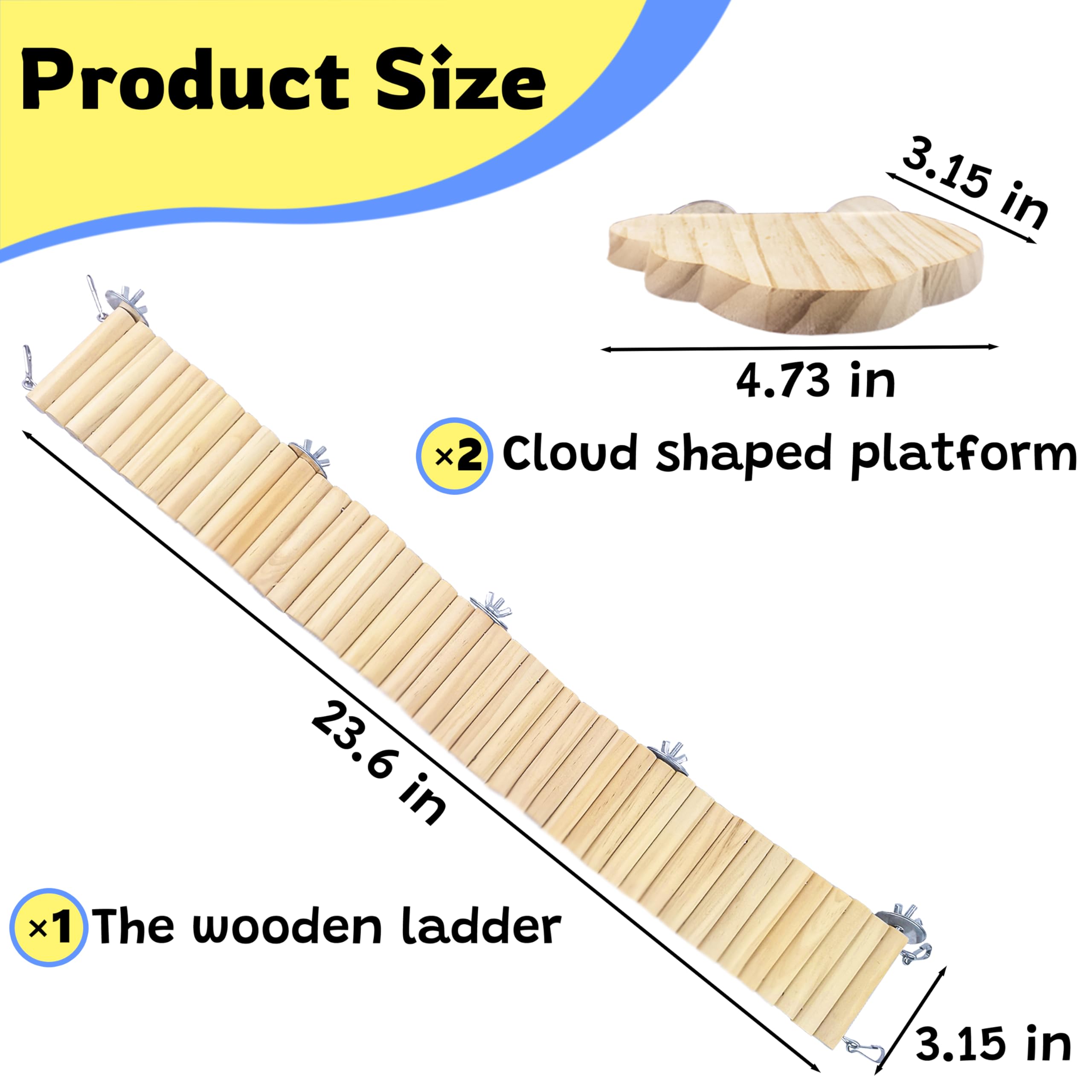 Sysmashing hamster suspension bridge toy assembly: easy setup for quick cage play sessions.