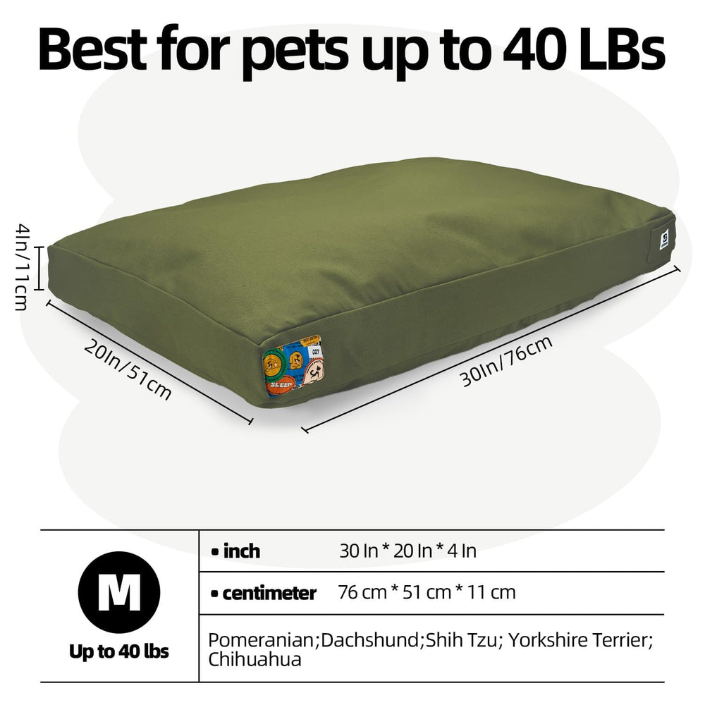 Sytopia 30in canvas bed in green complements indoor and outdoor spaces