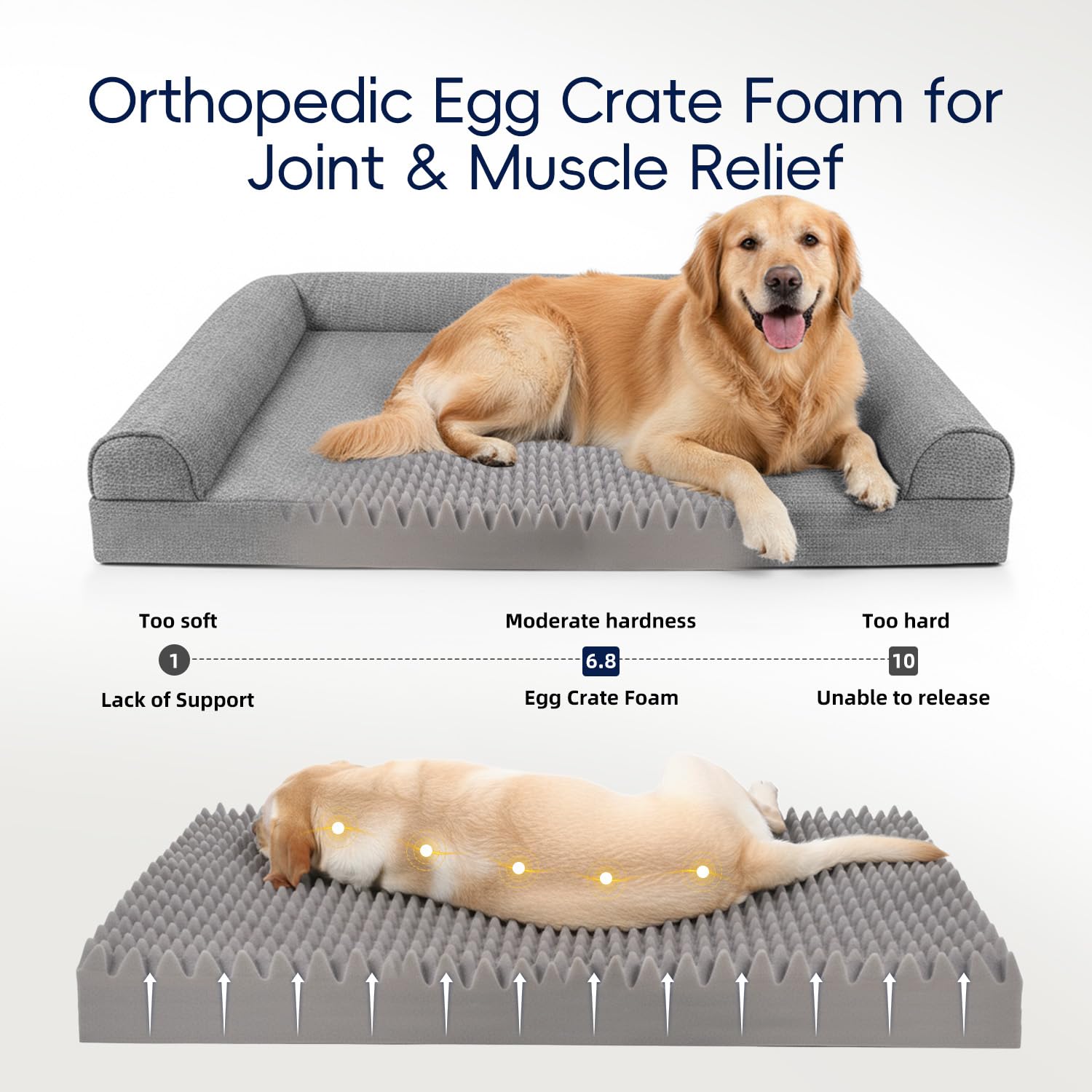 Sytopia 42inch bed side view shows raised edges for head and neck support.