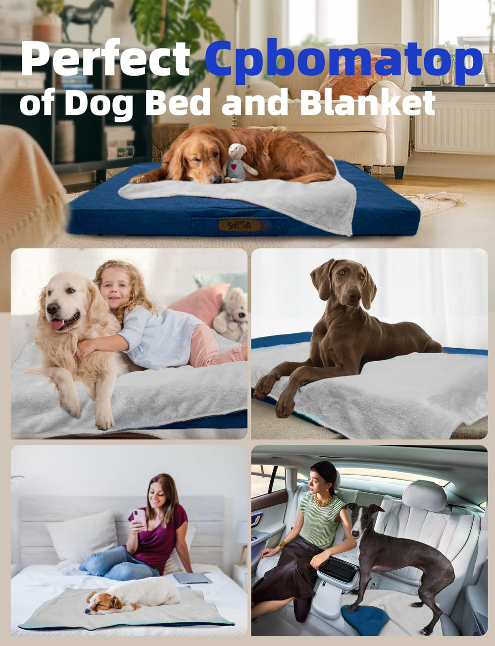 Sytopia 50-inch chew-proof bed durable-material emphasizes tear-resistant build