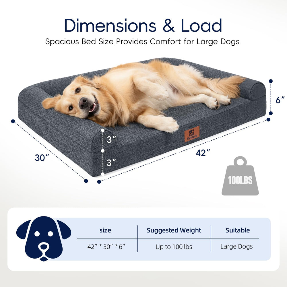 Sytopia anti-slip base keeps the bed stable on smooth floors.