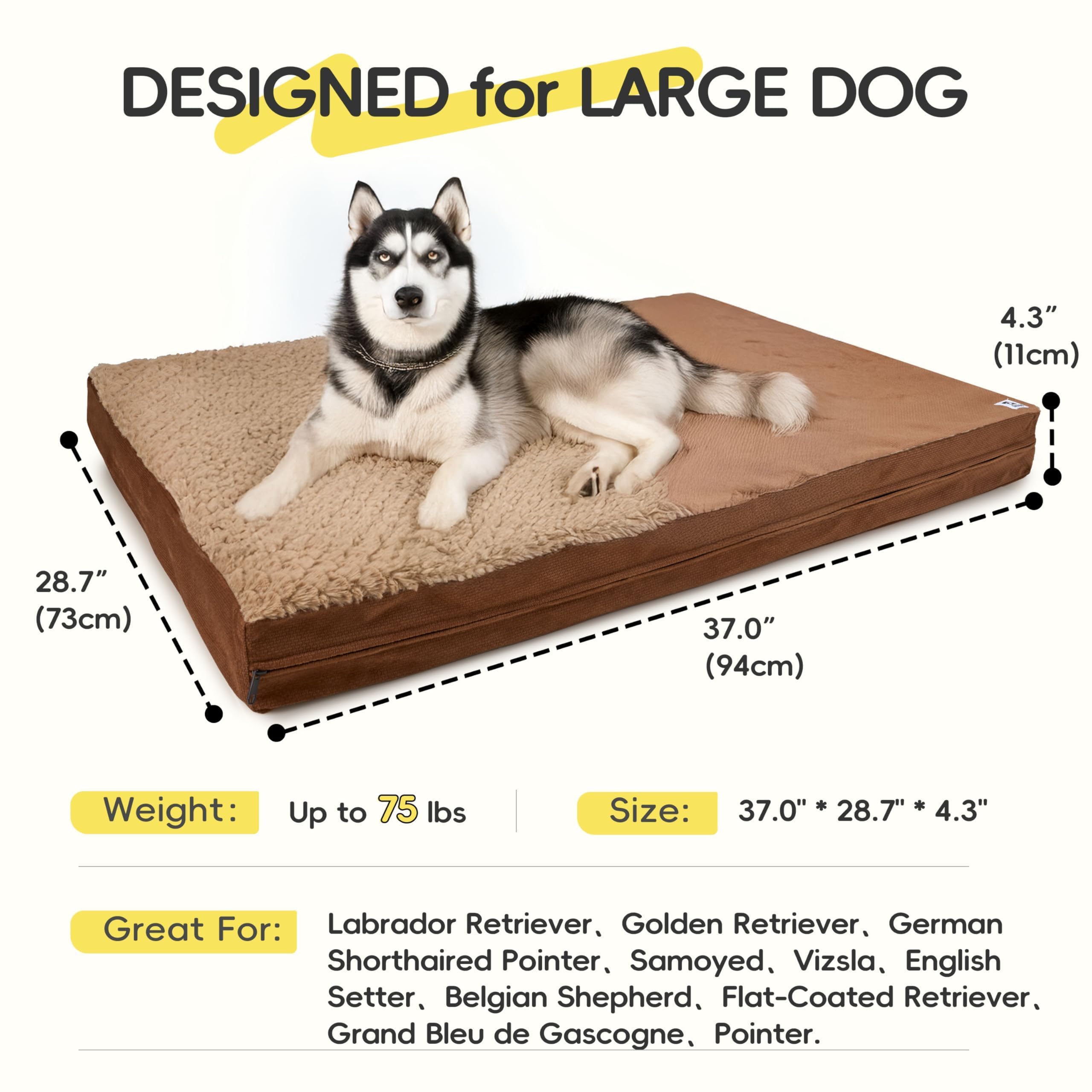 Sytopia anti-slip bottom keeps the bed in place on floors