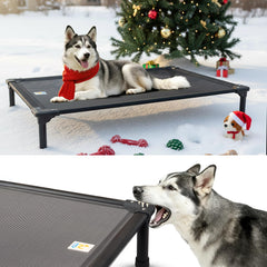Sytopia chew-proof aluminum frame offers durable support for aggressive chewers.