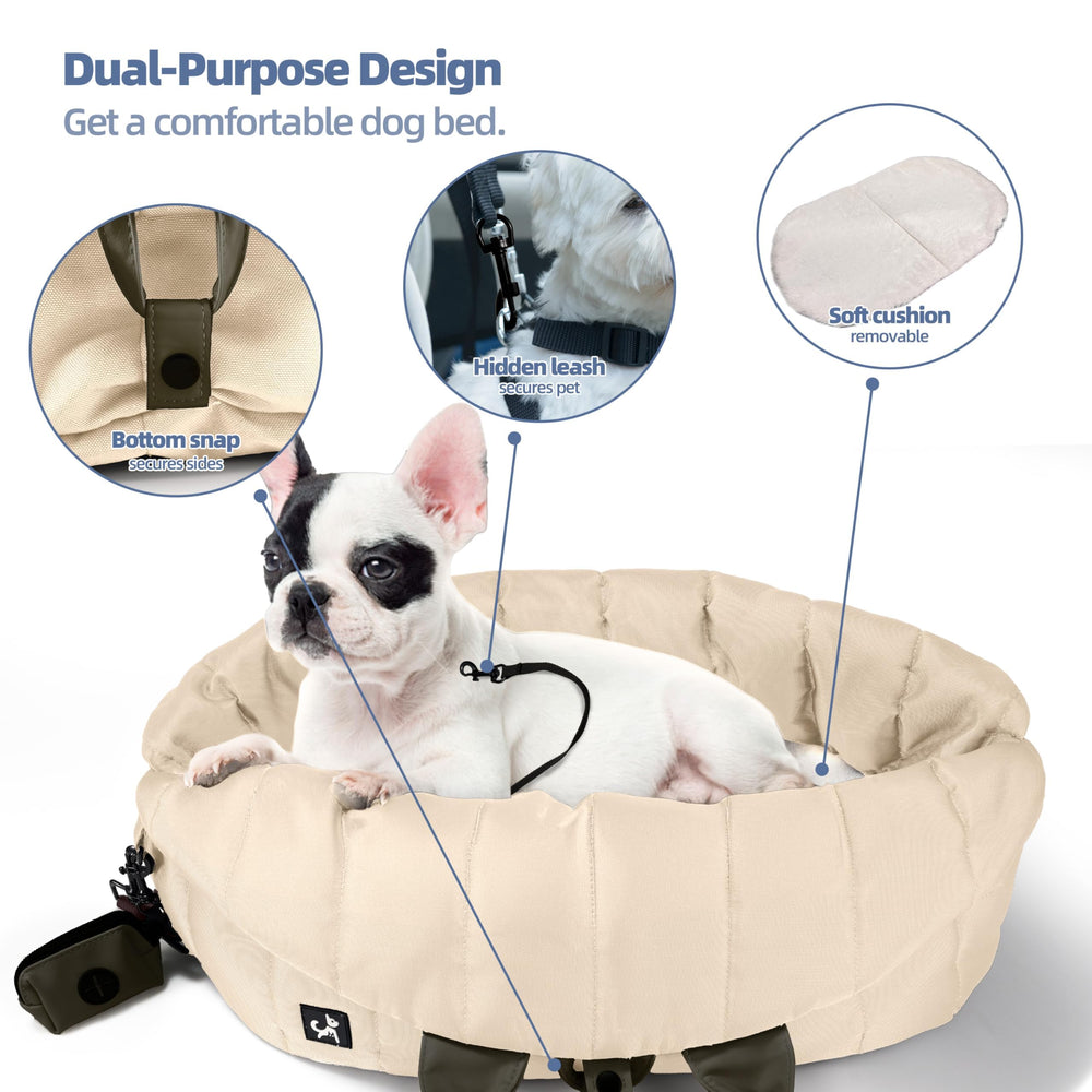 Sytopia dog bag carrier spacious interior supports small to medium dogs for comfortable travel.