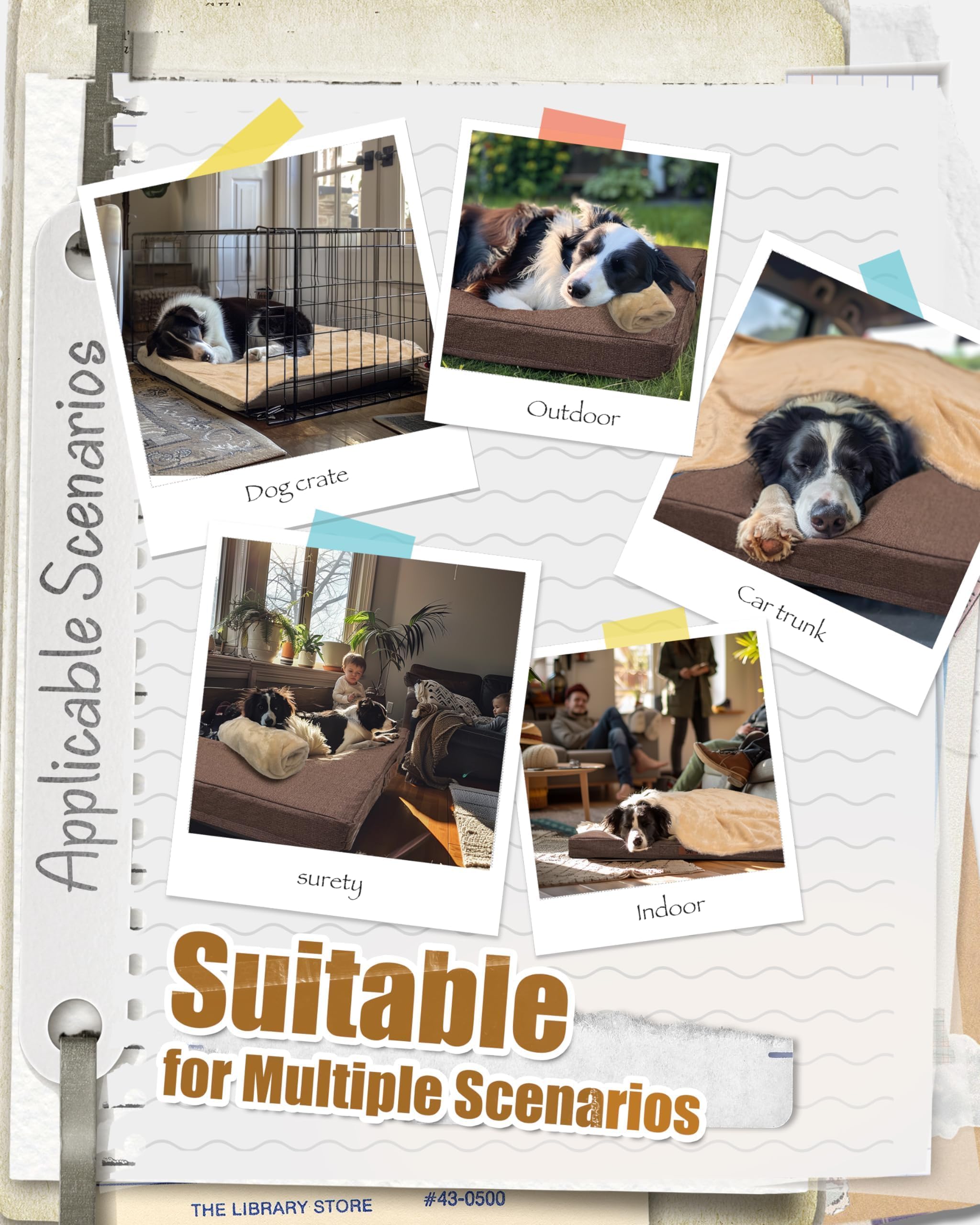 Sytopia dog bed in crate and car use demonstrating portability for travel