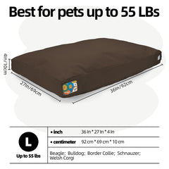 Sytopia L-size dog bed 36x27x4 for dogs up to 55 lbs.