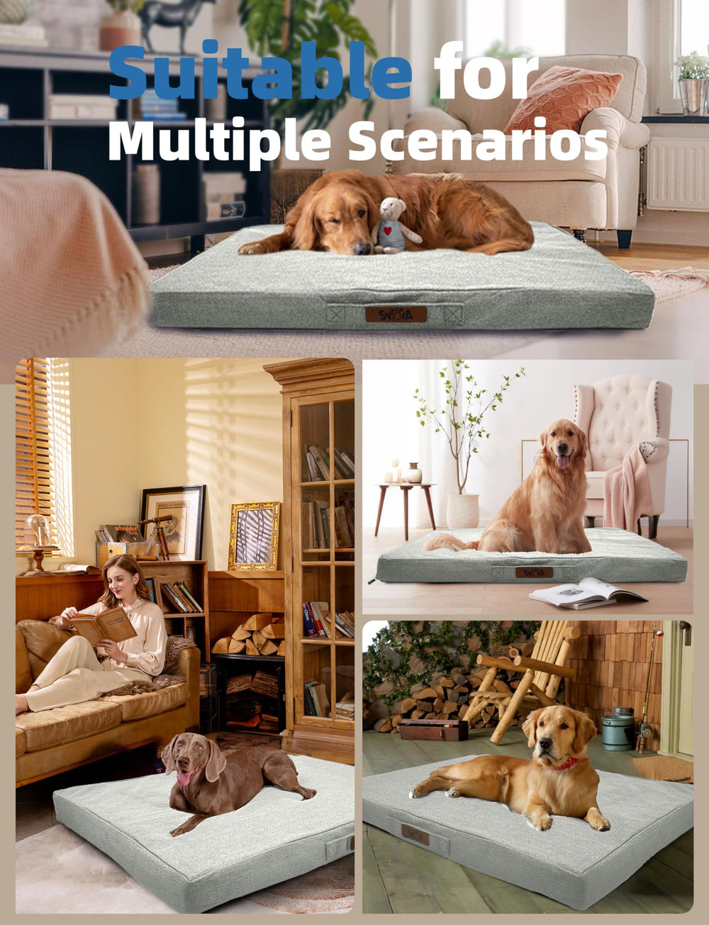 Sytopia dog bed offers sleep-relief and pressure-point support.