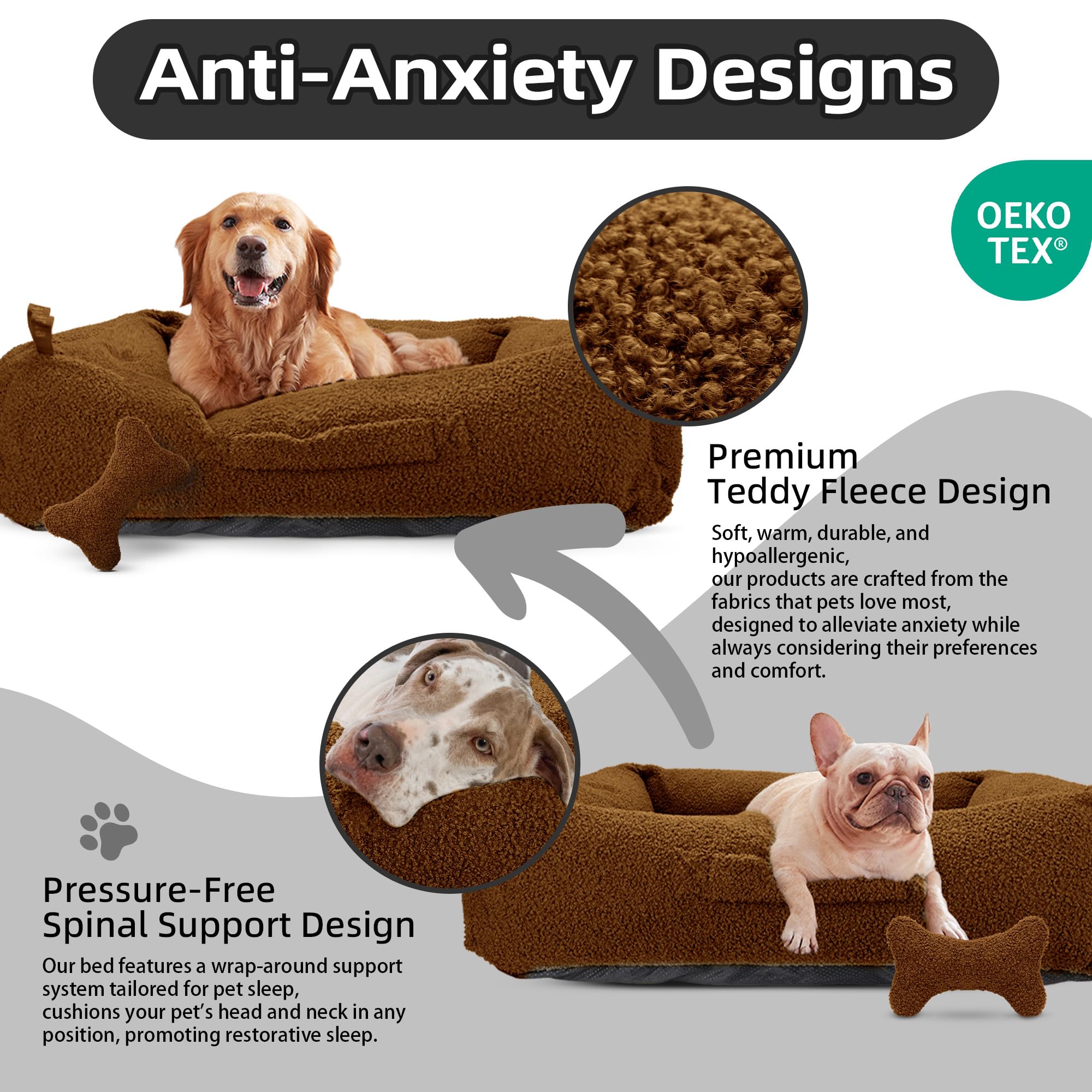 Sytopia donut bed shows a stable shape with a non-slip base for peaceful naps.