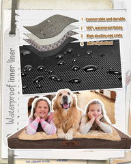 Sytopia egg crate foam dog bed emphasizing weight distribution for big breeds